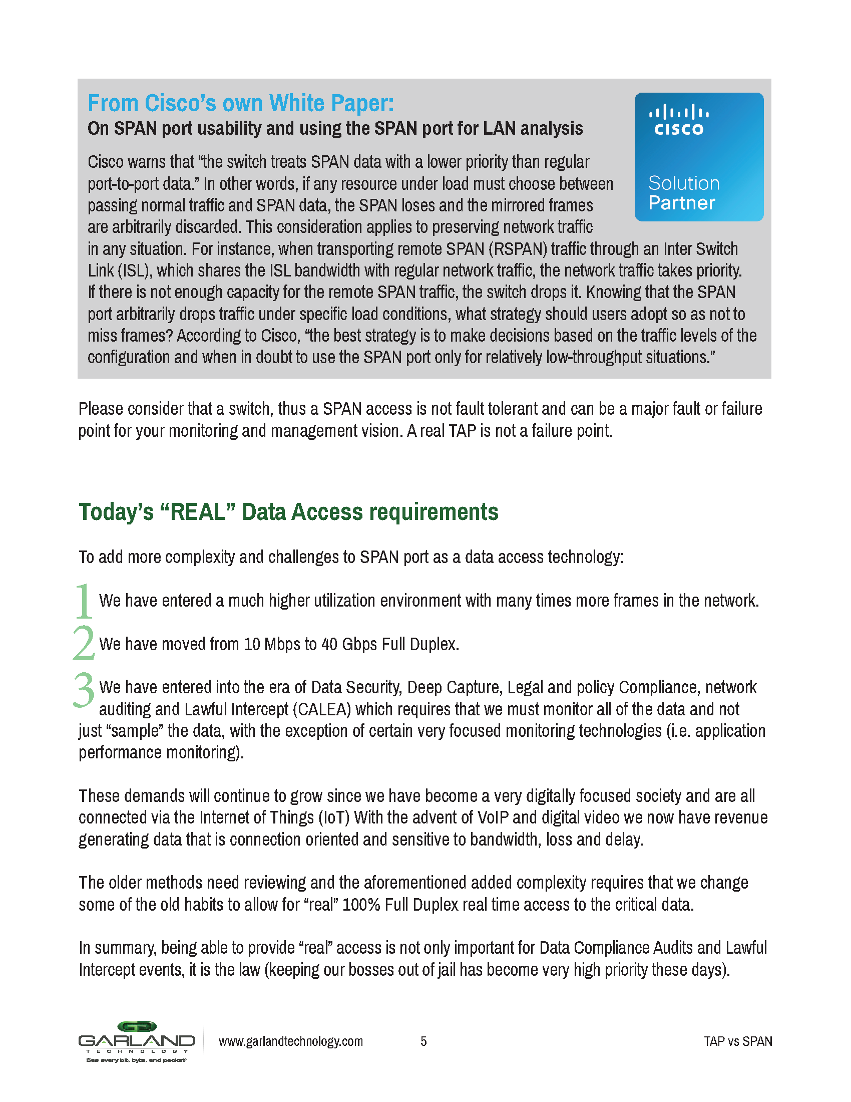 Tap Vs Span Garland Technology